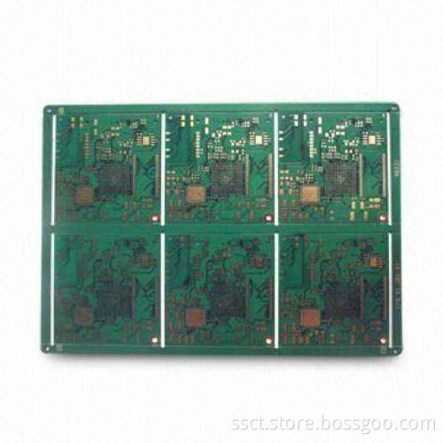 High-density Multilayer PCB with Four Layers, 0.3mm Diameter, ENIG Surface Finish